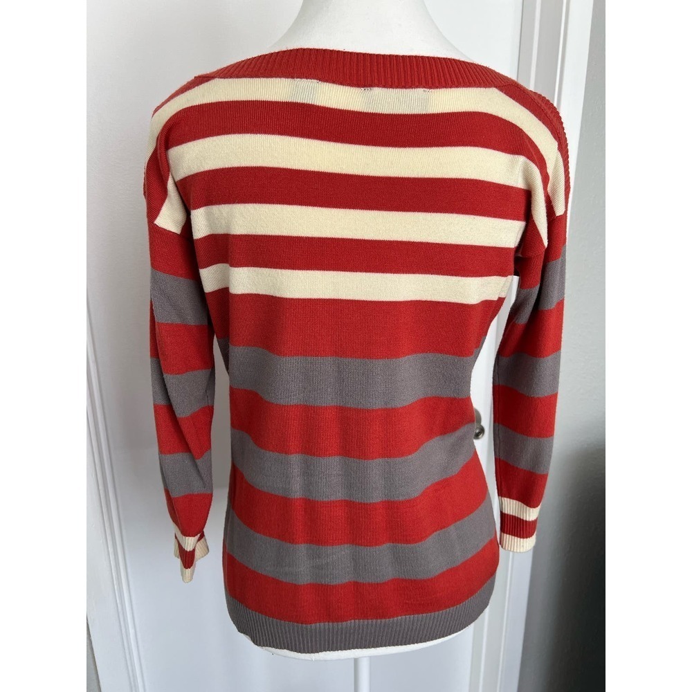 Women's Gyn Knit Striped Sweater - Picture 2 of 4